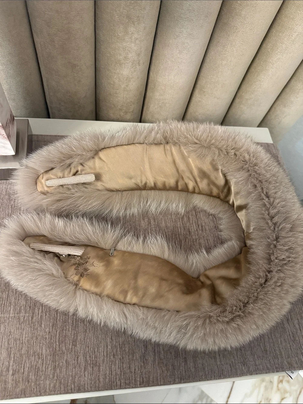 Real Fox fur collar